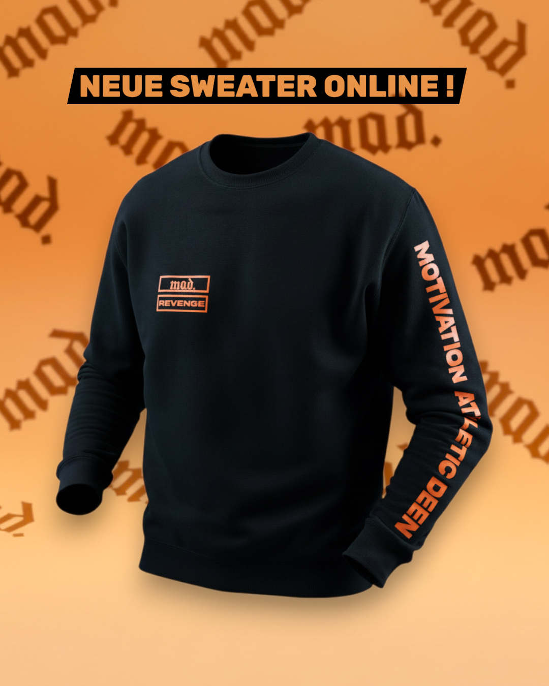 mad. "Brotherhood" Sweater (schwarz)